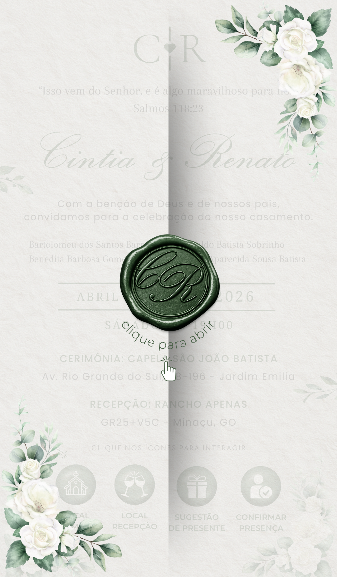 Capa do convite